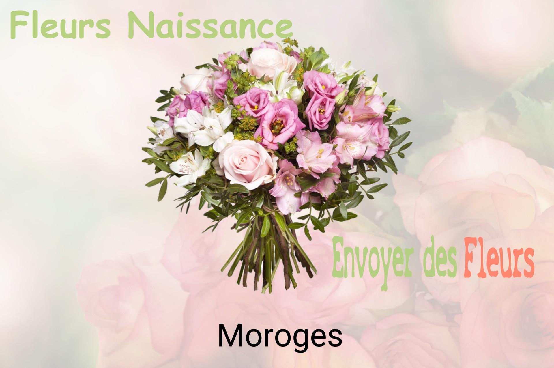 Bouquet de fleurs de naissance livré à Moroges