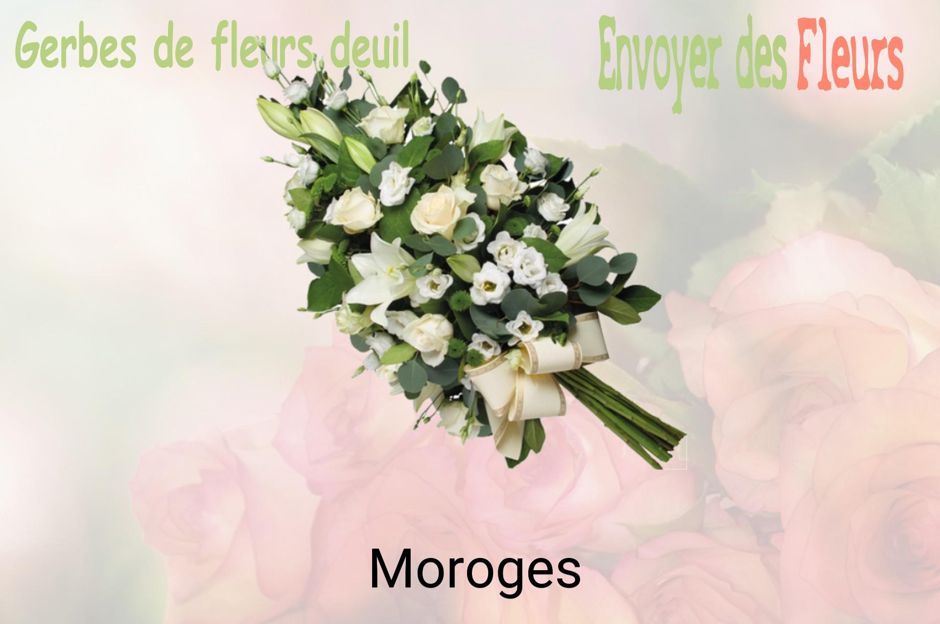 Gerbe de fleurs de deuil livrée à Moroges